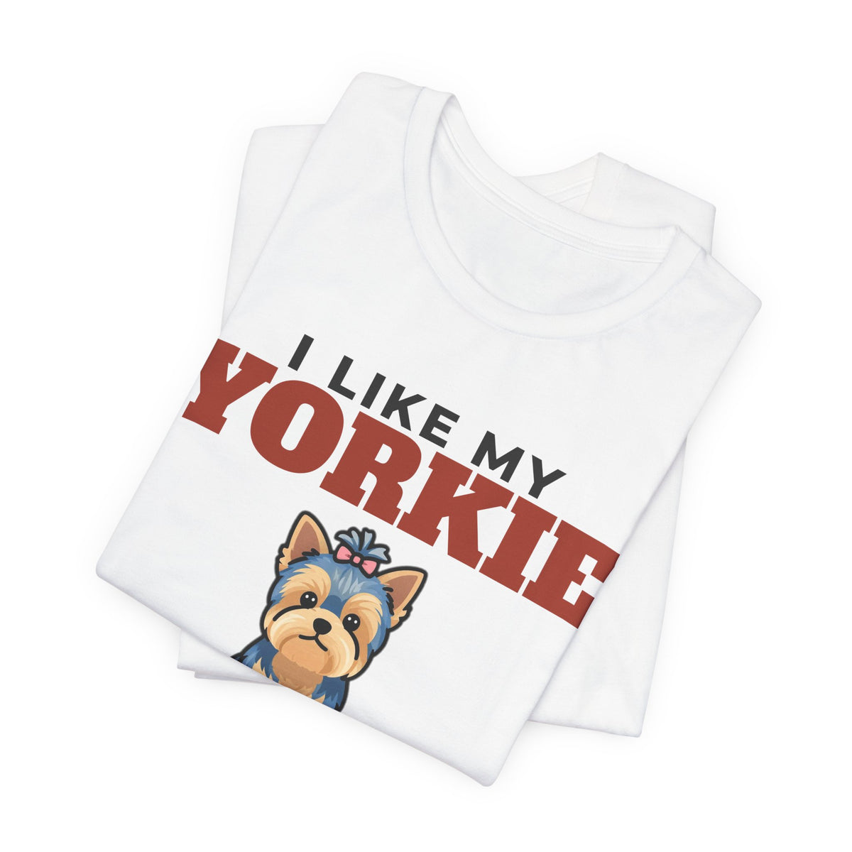 I Like My Yorkie, Cold Beer and Maybe 3 People Tee | Funny Yorkie Dad Gift