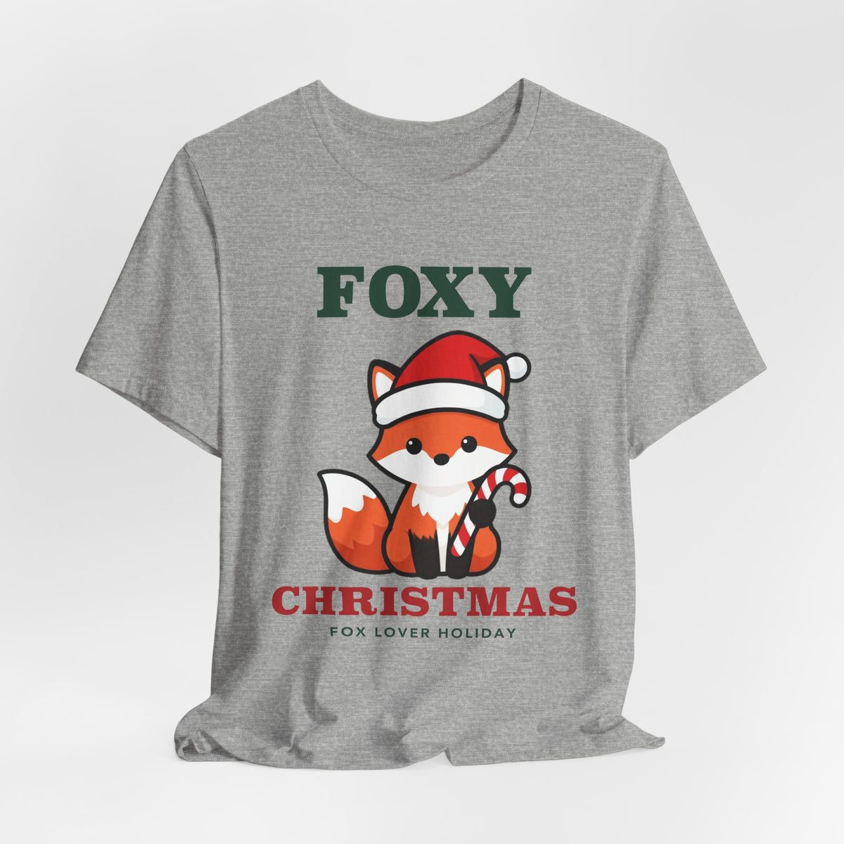 Fox Christmas Shirt | Cute Fox Santa Hat Christmas Tee | Fox Lover Christmas Gift