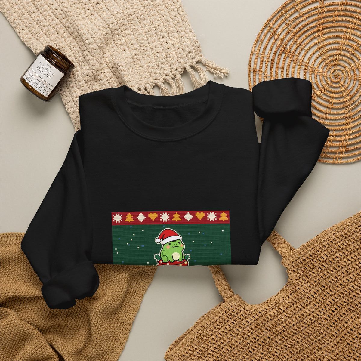 Hoppy Christmas Ugly Sweater Crewneck Sweatshirt