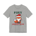 Fox Christmas Shirt | Cute Fox Santa Hat Christmas Tee | Fox Lover Christmas Gift