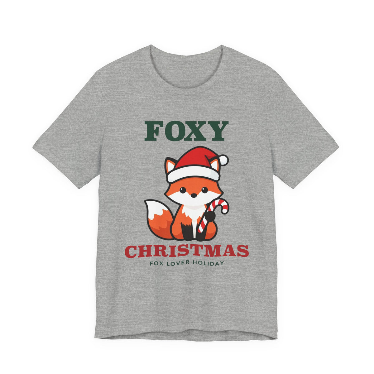 Fox Christmas Shirt | Cute Fox Santa Hat Christmas Tee | Fox Lover Christmas Gift
