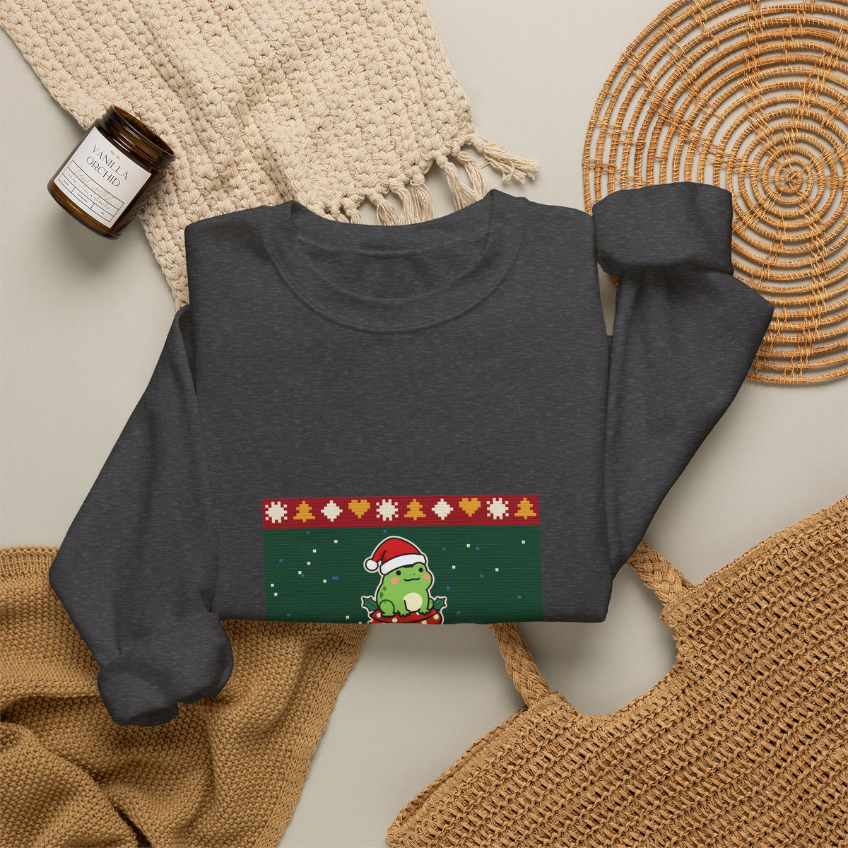 Hoppy Christmas Ugly Sweater Crewneck Sweatshirt