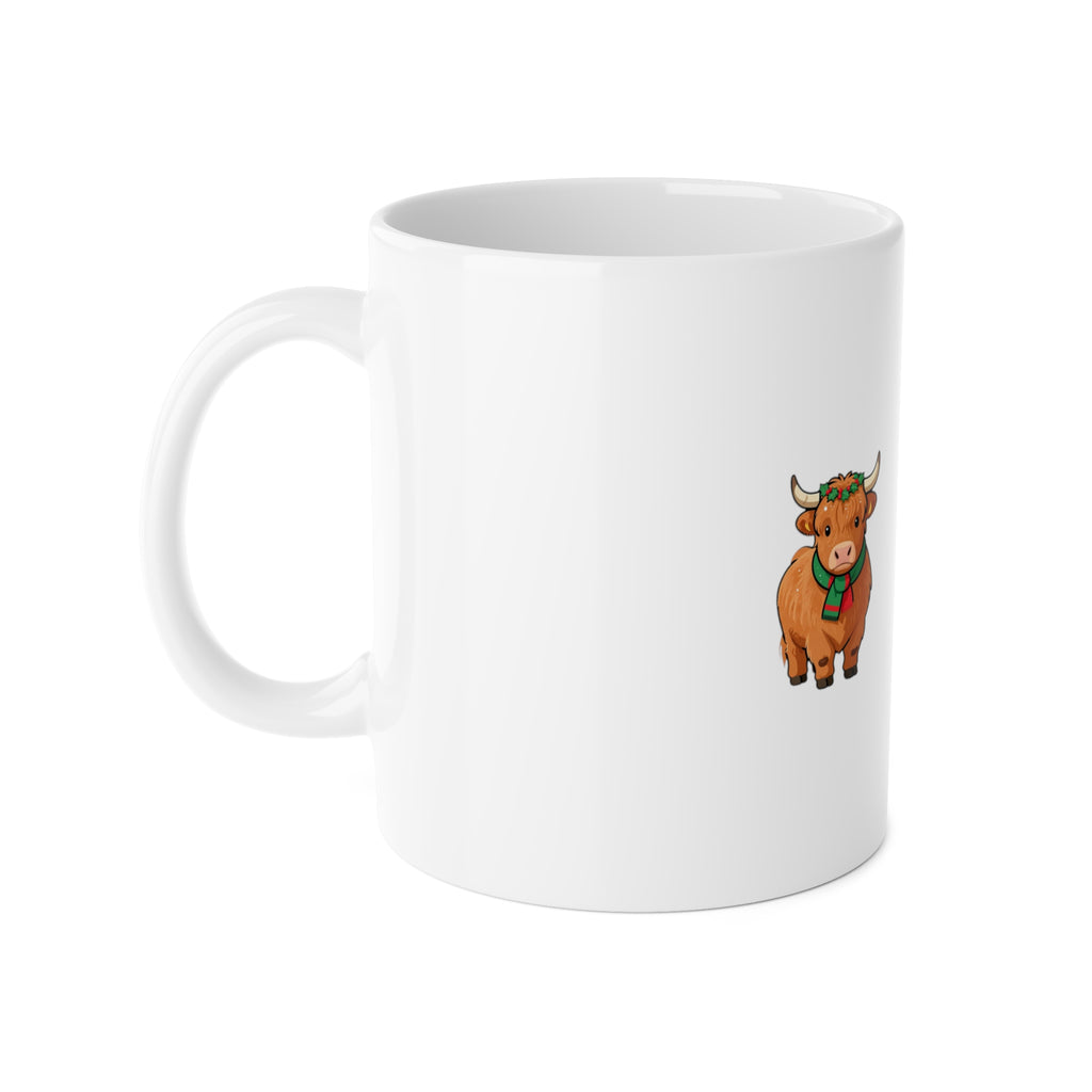 Highland Holiday Cow Christmas Mug