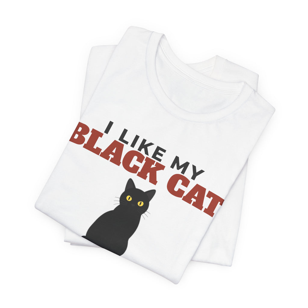 I Like My Black Cat, Cold Beer and Maybe 3 People Tee | Funny Black Cat Dad Gift