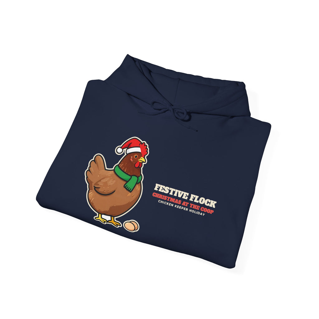 Festive Flock Chicken Christmas Hoodie