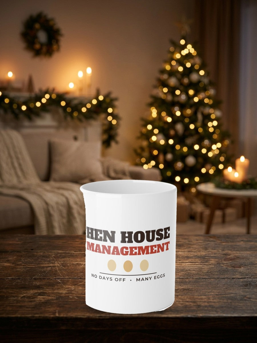 Chicken Mug - Hen House Management in a styled table product photo